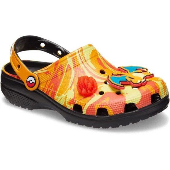 Pokémon x Crocs Charizard Classic Clog Fire Orange Men's 8 Women's 10 New - Picture 3 of 5